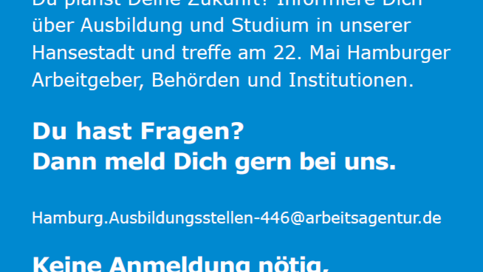 Ein Werbeflyer zur Moin Hamburg