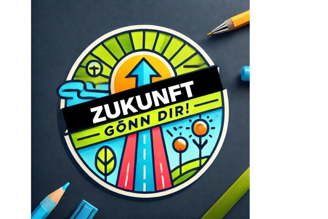 Ein Logo, auf dem "Zukunft gönn dir" steht.