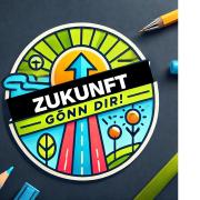 Ein Logo, auf dem "Zukunft gönn dir" steht.